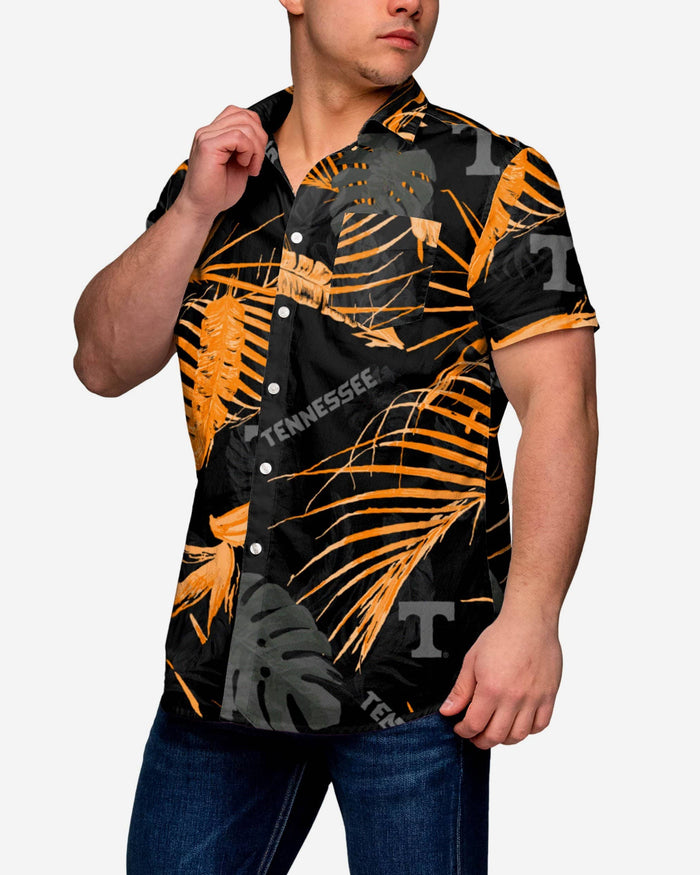 Tennessee Volunteers Neon Palm Button Up Shirt FOCO S - FOCO.com
