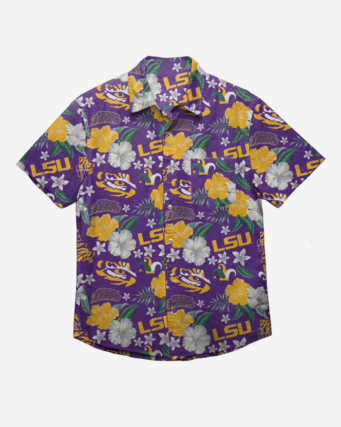 LSU Tigers City Style Button Up Shirt FOCO - FOCO.com