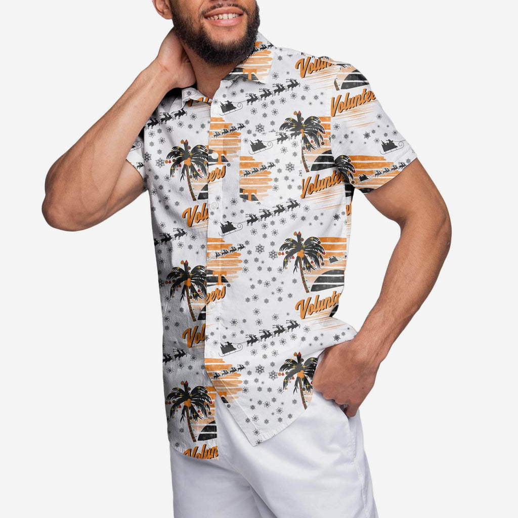 Tennessee Volunteers Winter Tropical Button Up Shirt FOCO S - FOCO.com