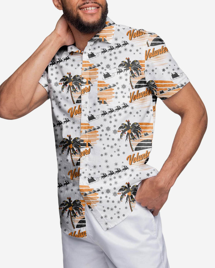 Tennessee Volunteers Winter Tropical Button Up Shirt FOCO S - FOCO.com