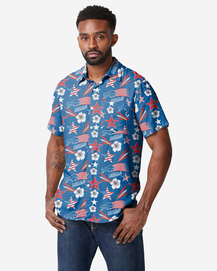 Buffalo Bills Americana Button Up Shirt FOCO S - FOCO.com