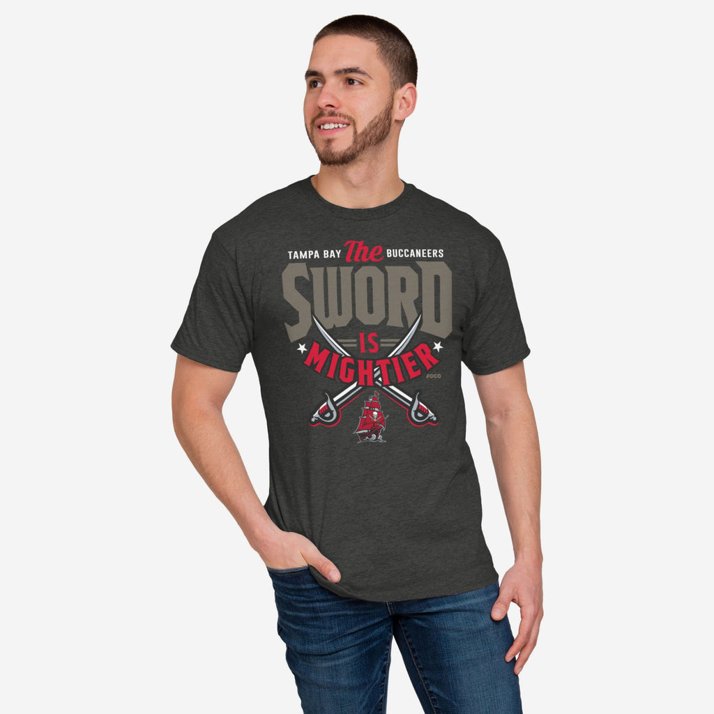 Tampa Bay Buccaneers Sword Is Mightier T-Shirt FOCO S - FOCO.com