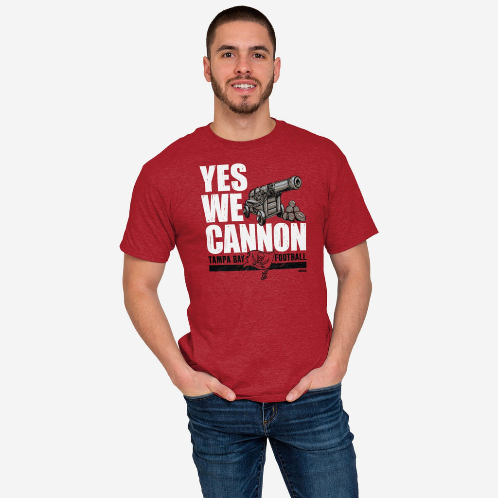 Tampa Bay Buccaneers Yes We Cannon T-Shirt FOCO S - FOCO.com