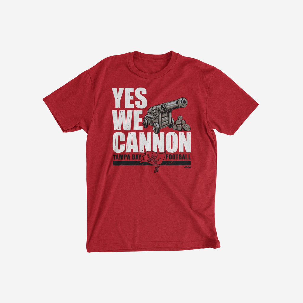 Tampa Bay Buccaneers Yes We Cannon T-Shirt FOCO S - FOCO.com