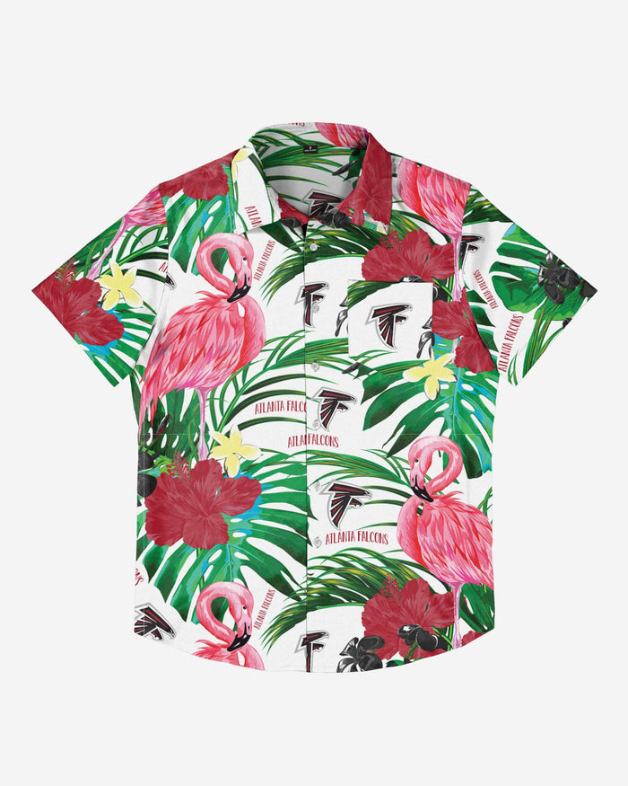 Atlanta Falcons Flamingo Button Up Shirt FOCO - FOCO.com