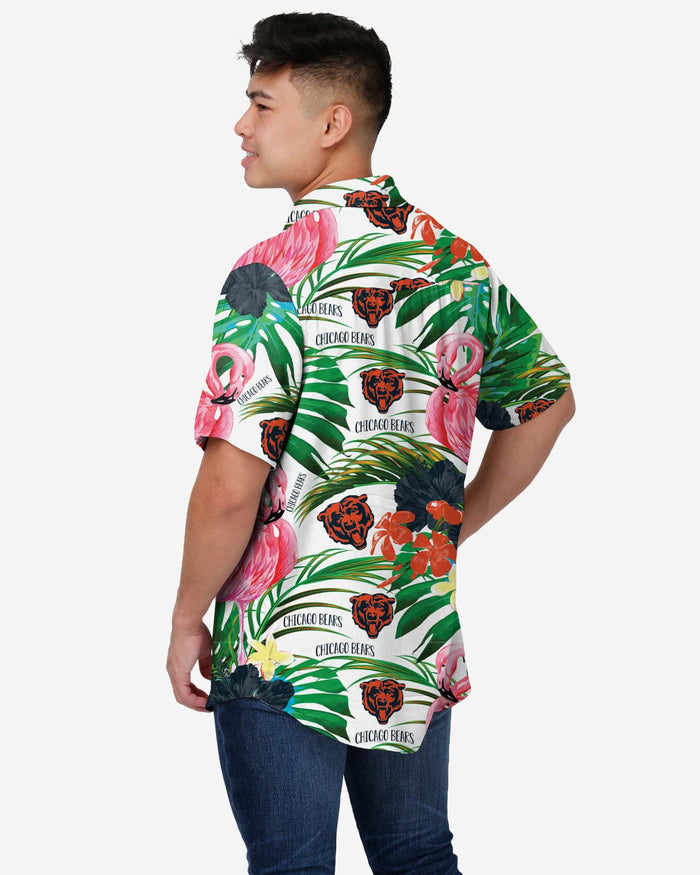 Chicago Bears Flamingo Button Up Shirt FOCO - FOCO.com