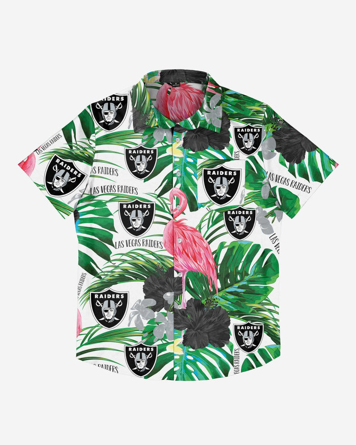 Las Vegas Raiders Flamingo Button Up Shirt FOCO - FOCO.com