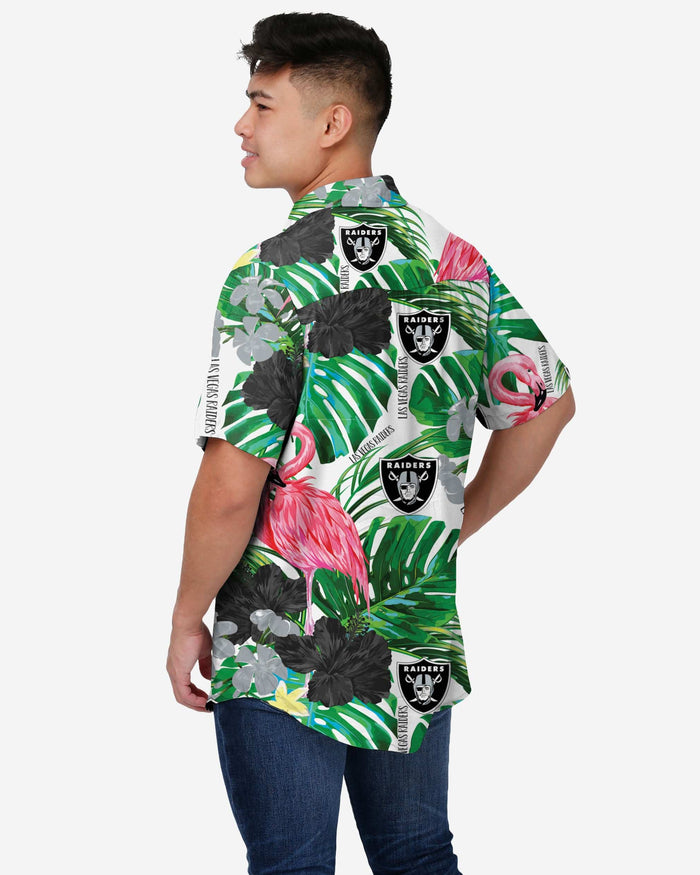 Las Vegas Raiders Flamingo Button Up Shirt FOCO - FOCO.com
