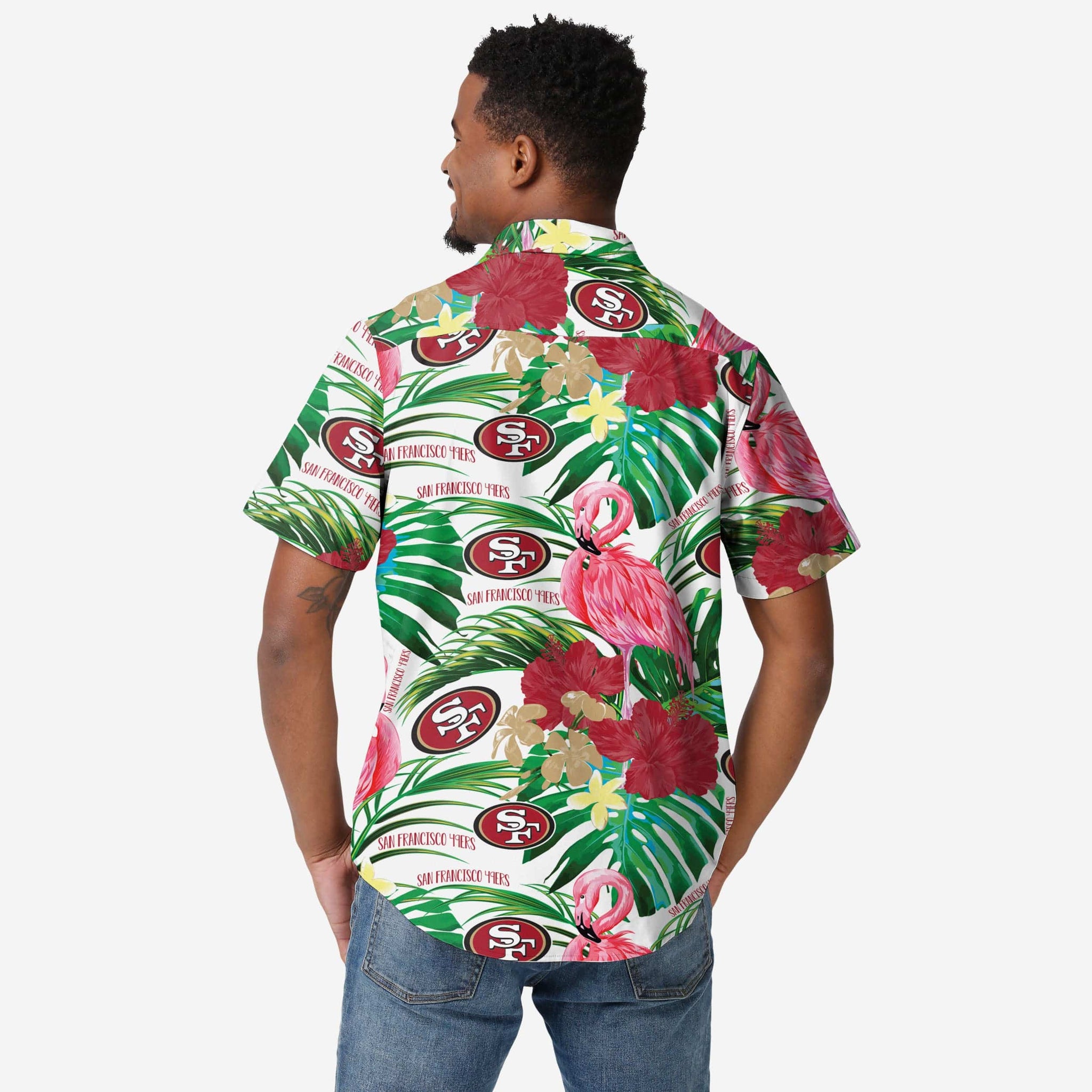 San Antonio Spurs Hawaiian Shirt Flower For Fans