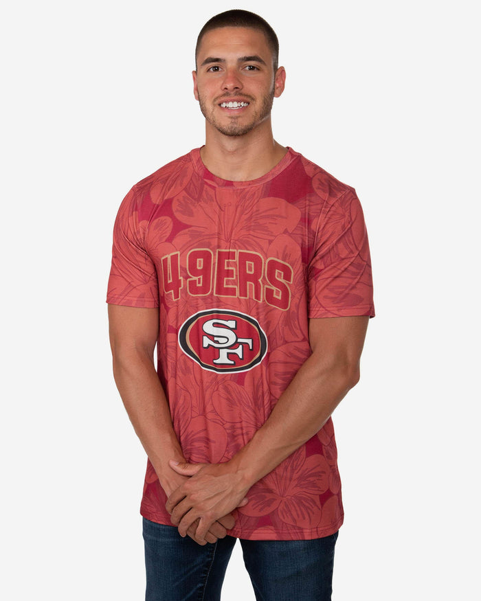 San Francisco 49ers Hibiscus T-Shirt FOCO S - FOCO.com