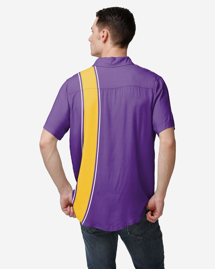 Minnesota Vikings Bowling Stripe Button Up Shirt FOCO - FOCO.com