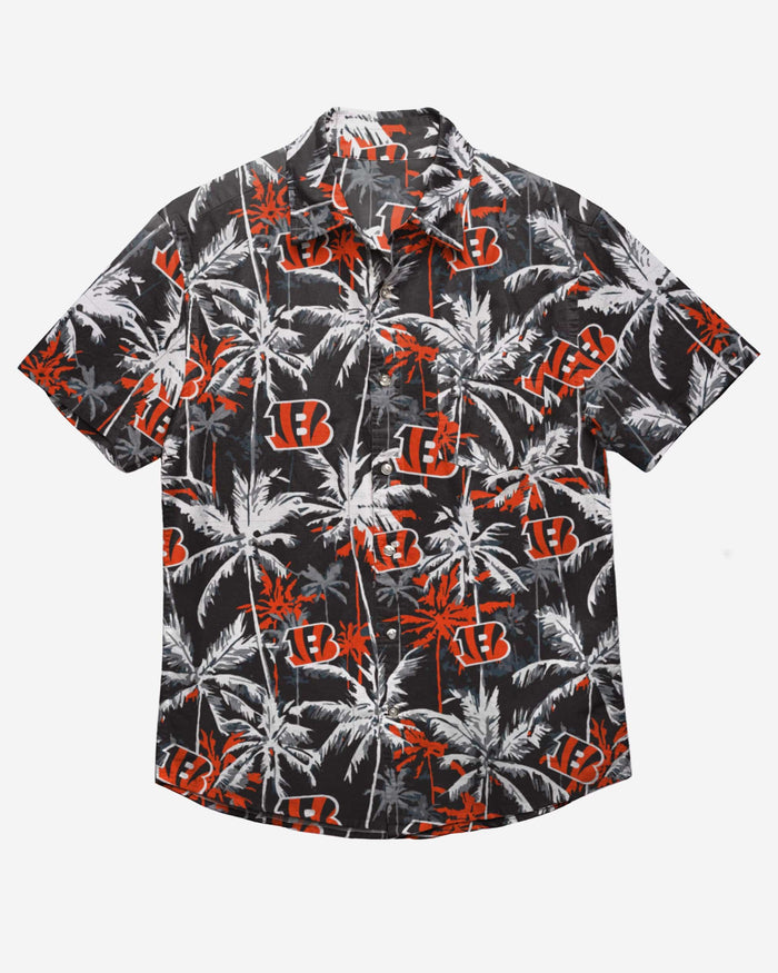 Cincinnati Bengals Black Floral Button Up Shirt FOCO - FOCO.com