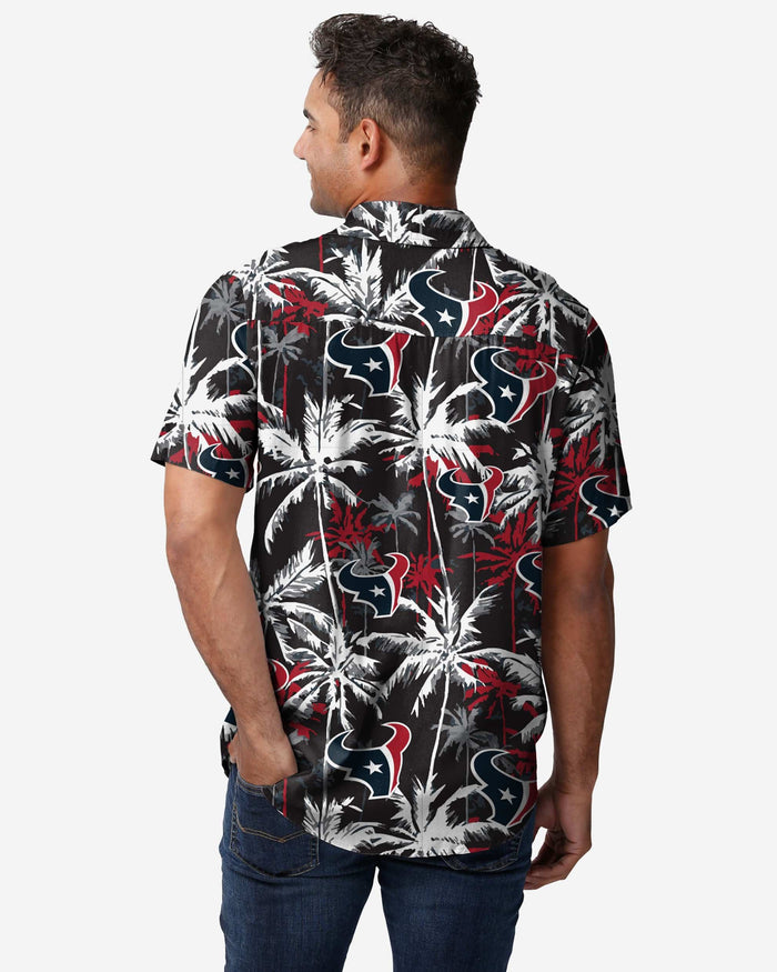 Houston Texans Black Floral Button Up Shirt FOCO - FOCO.com