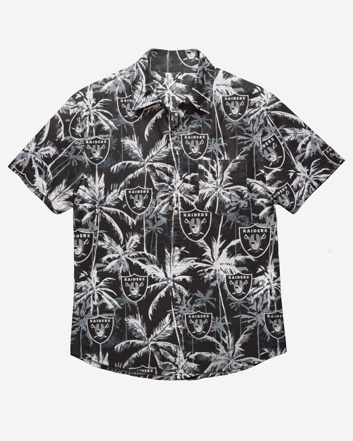 Las Vegas Raiders Black Floral Button Up Shirt FOCO - FOCO.com