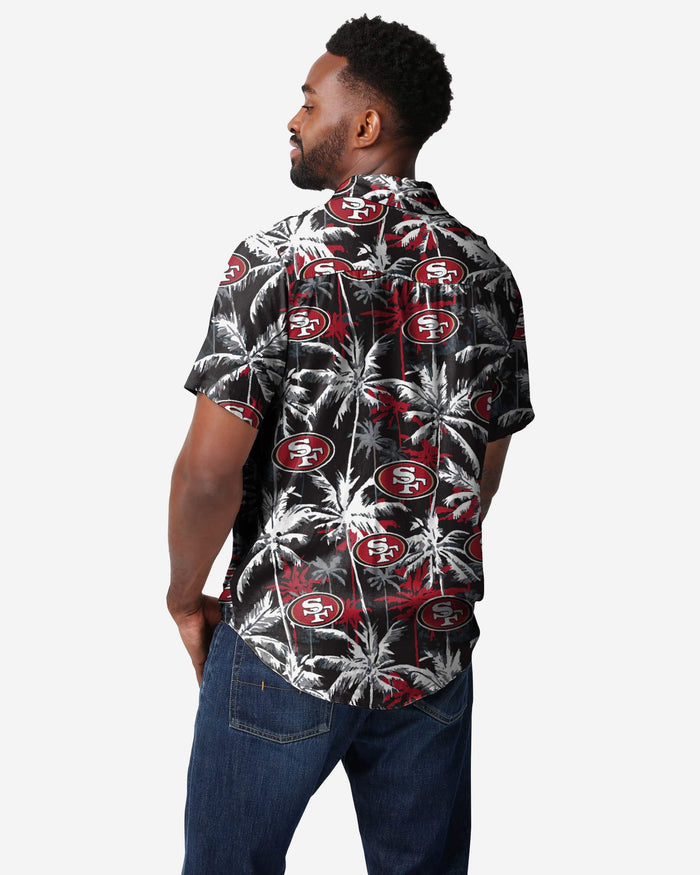 San Francisco 49ers Black Floral Button Up Shirt FOCO - FOCO.com