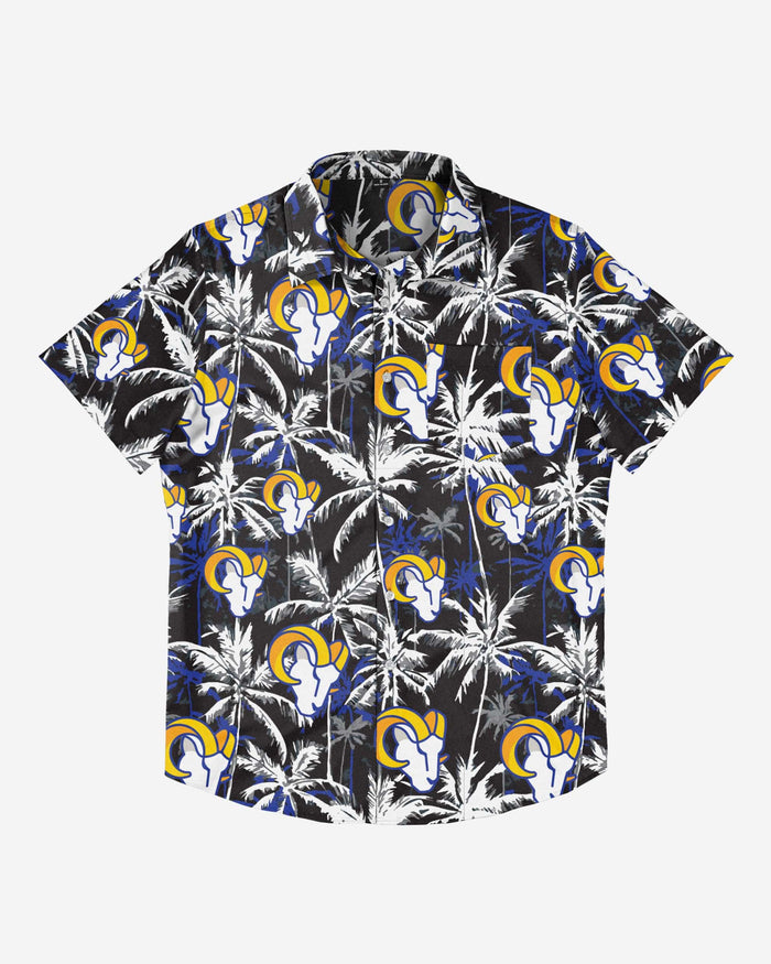 Los Angeles Rams Black Floral Button Up Shirt FOCO - FOCO.com