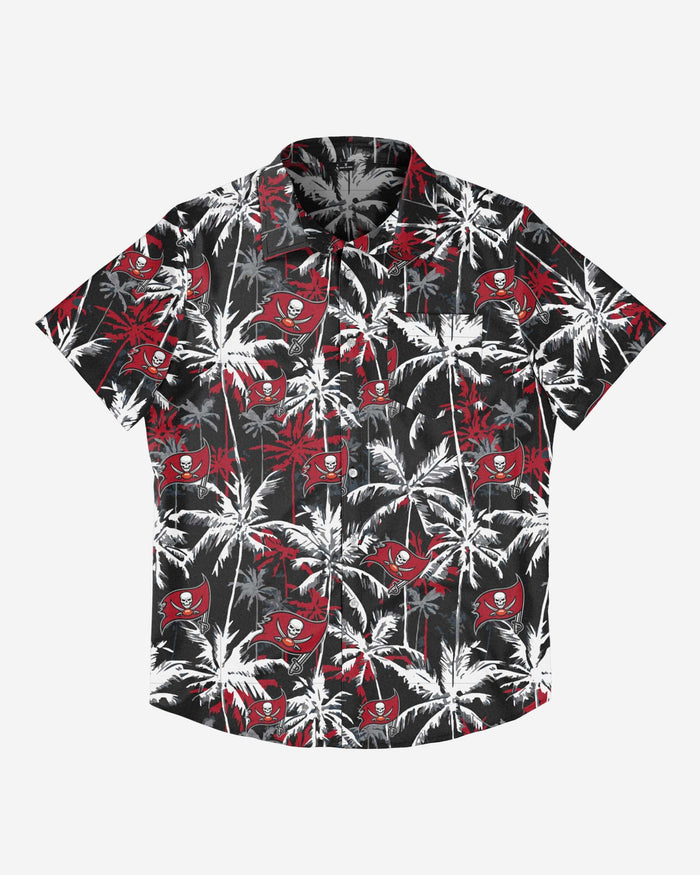 Tampa Bay Buccaneers Black Floral Button Up Shirt FOCO - FOCO.com