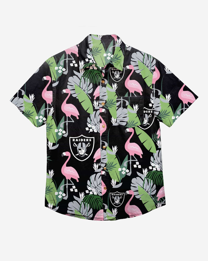 Las Vegas Raiders Floral Button Up Shirt FOCO - FOCO.com