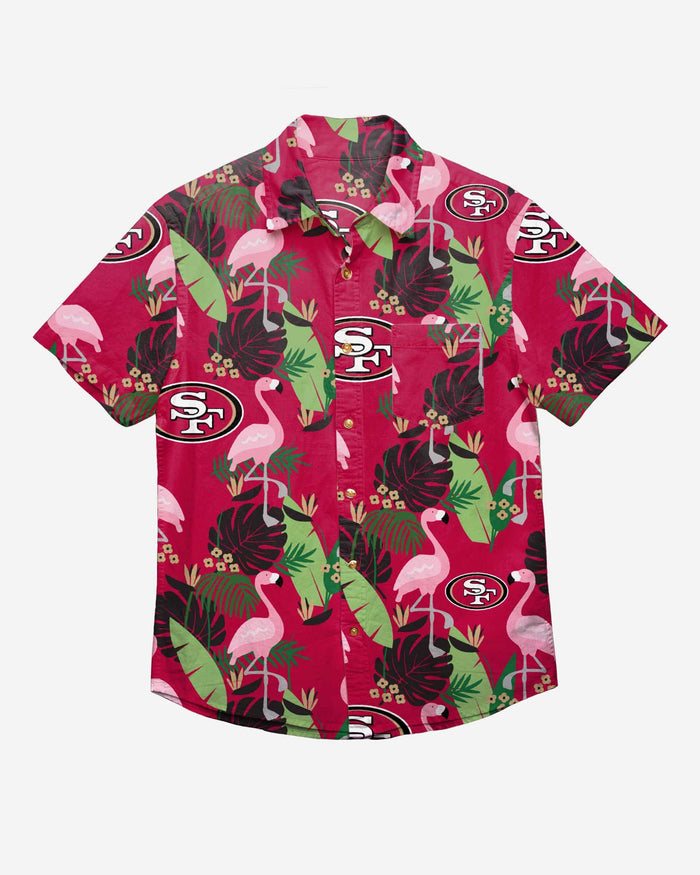 San Francisco 49ers Floral Button Up Shirt FOCO - FOCO.com