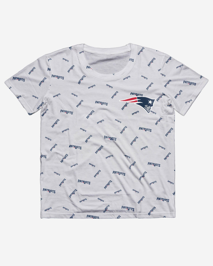 New England Patriots Mini Wordmark T-Shirt FOCO - FOCO.com