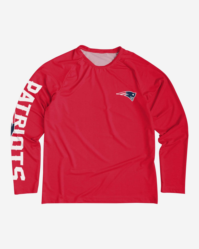 New England Patriots Rash Guard Long Sleeve Swim Shirt FOCO - FOCO.com