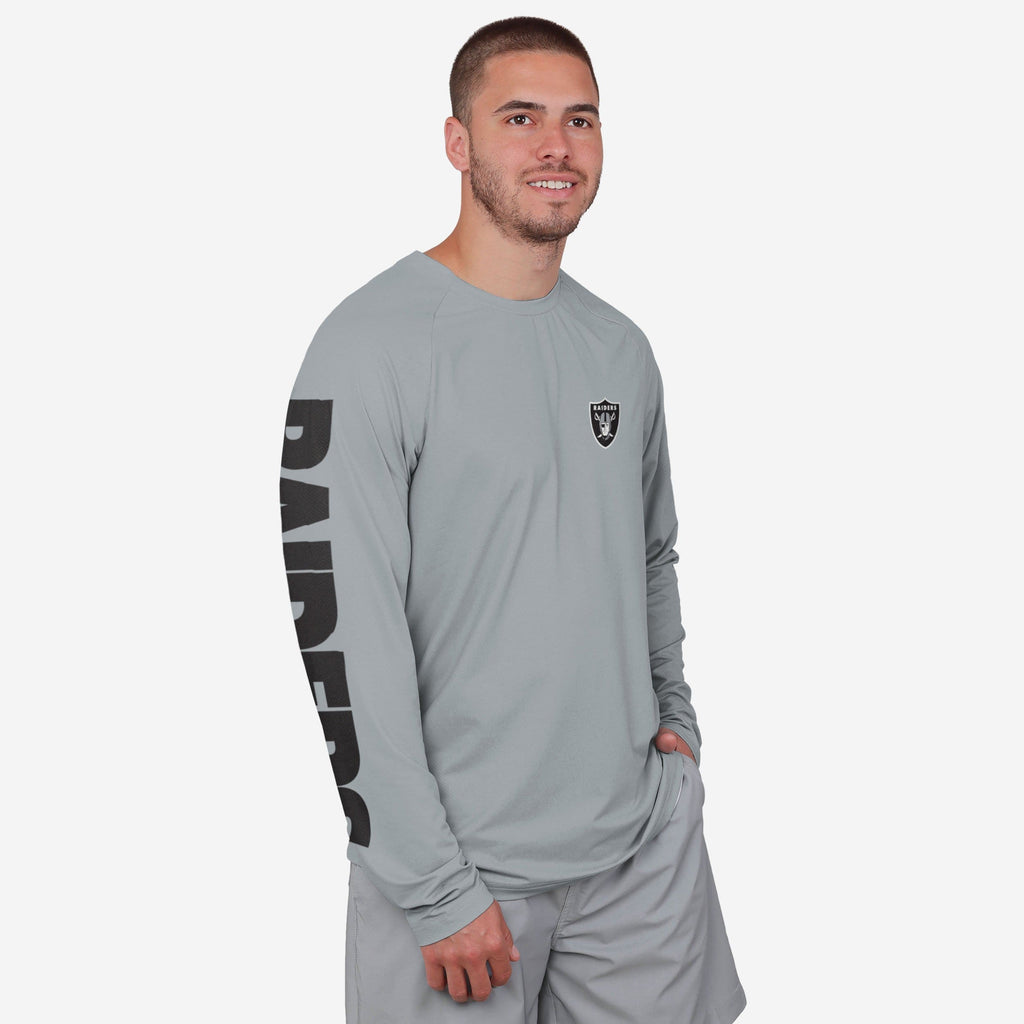 Las Vegas Raiders Rash Guard Long Sleeve Swim Shirt FOCO S - FOCO.com