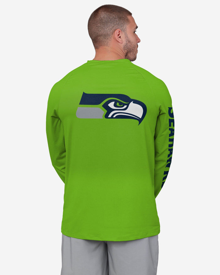 Seattle Seahawks Rash Guard Long Sleeve Swim Shirt FOCO - FOCO.com