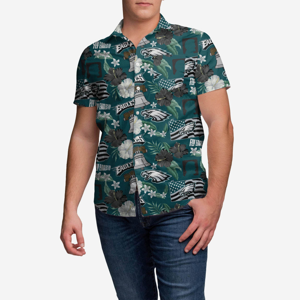 Philadelphia Eagles City Style Button Up Shirt FOCO S - FOCO.com