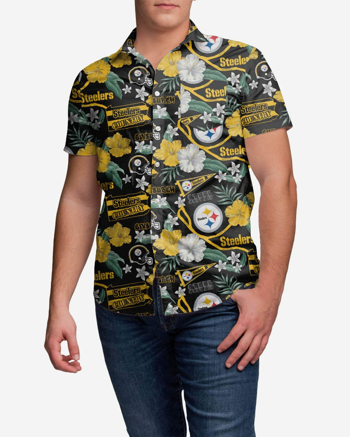 Pittsburgh Steelers City Style Button Up Shirt FOCO S - FOCO.com