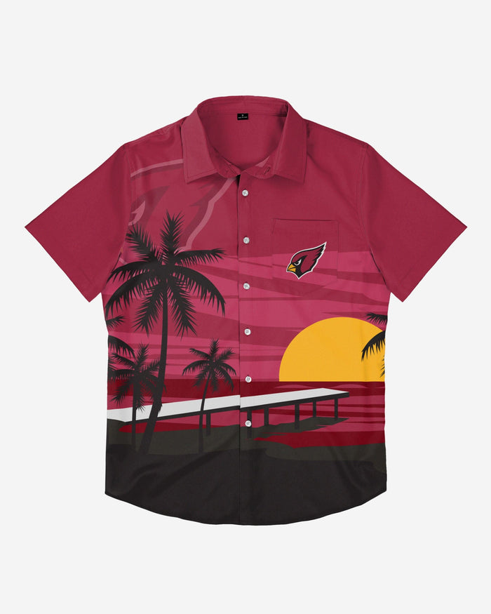 Arizona Cardinals Tropical Sunset Button Up Shirt FOCO - FOCO.com