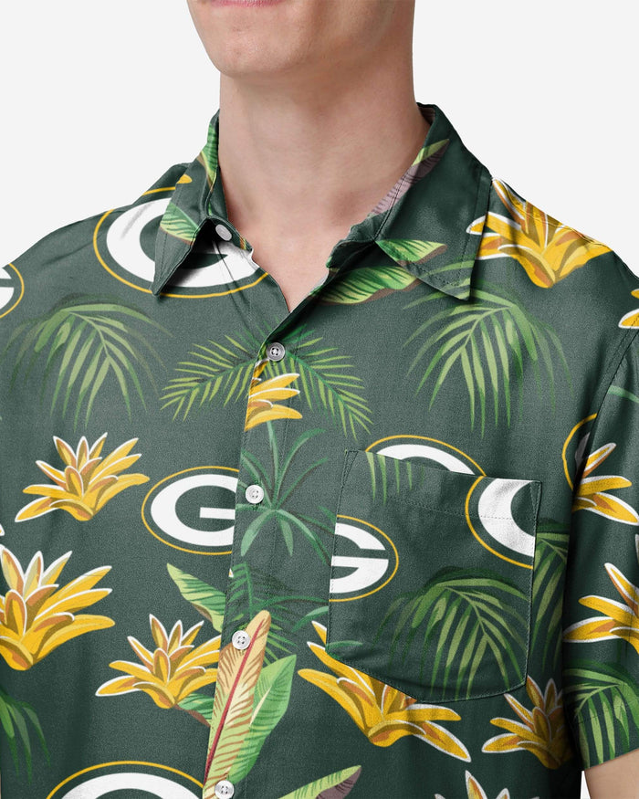 Green Bay Packers Victory Vacay Button Up Shirt FOCO - FOCO.com