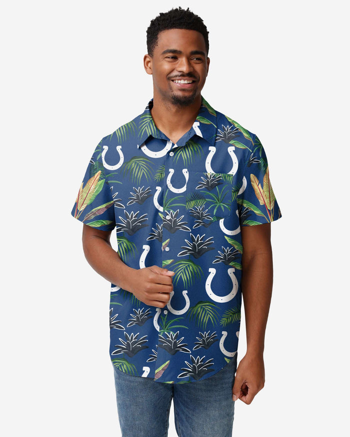 Indianapolis Colts Victory Vacay Button Up Shirt FOCO S - FOCO.com