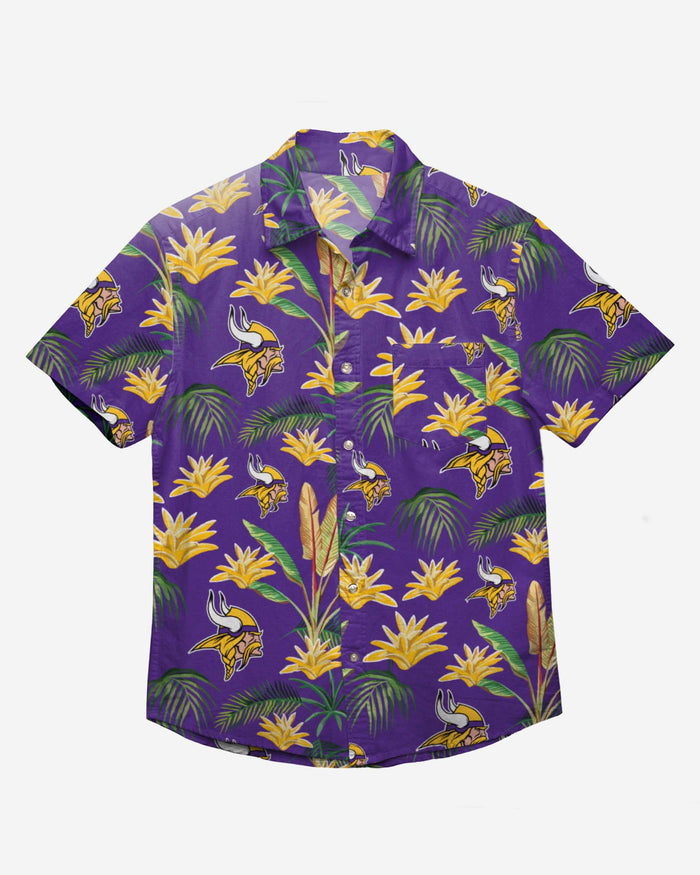 Minnesota Vikings Victory Vacay Button Up Shirt FOCO - FOCO.com