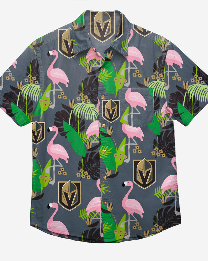 Vegas Golden Knights Floral Button Up Shirt FOCO - FOCO.com