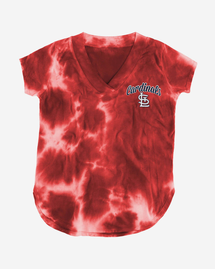 St Louis Cardinals Womens Tie-Dye Rush Oversized T-Shirt FOCO - FOCO.com