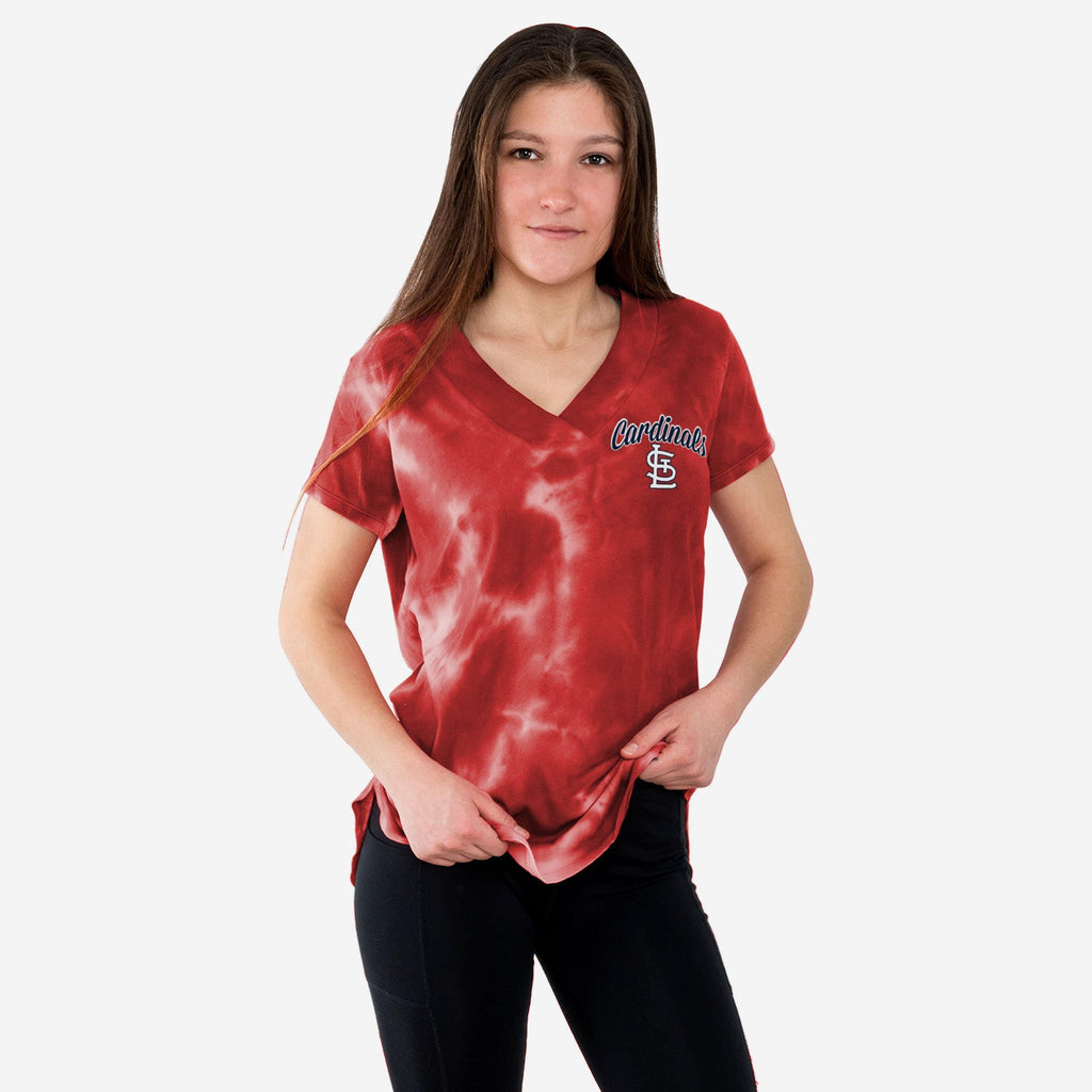 St Louis Cardinals Womens Tie-Dye Rush Oversized T-Shirt FOCO S - FOCO.com