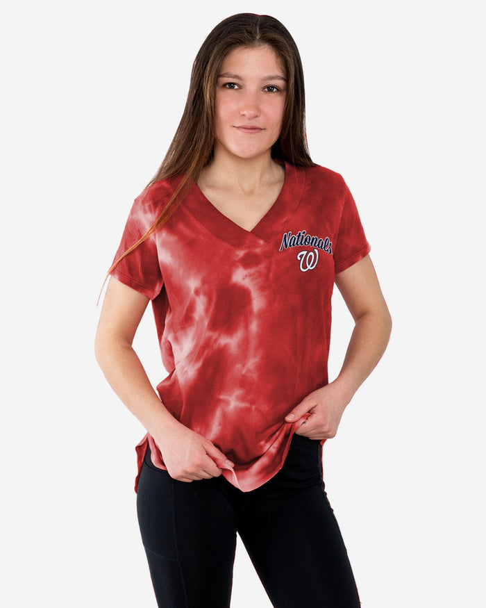 Washington Nationals Womens Tie-Dye Rush Oversized T-Shirt FOCO S - FOCO.com