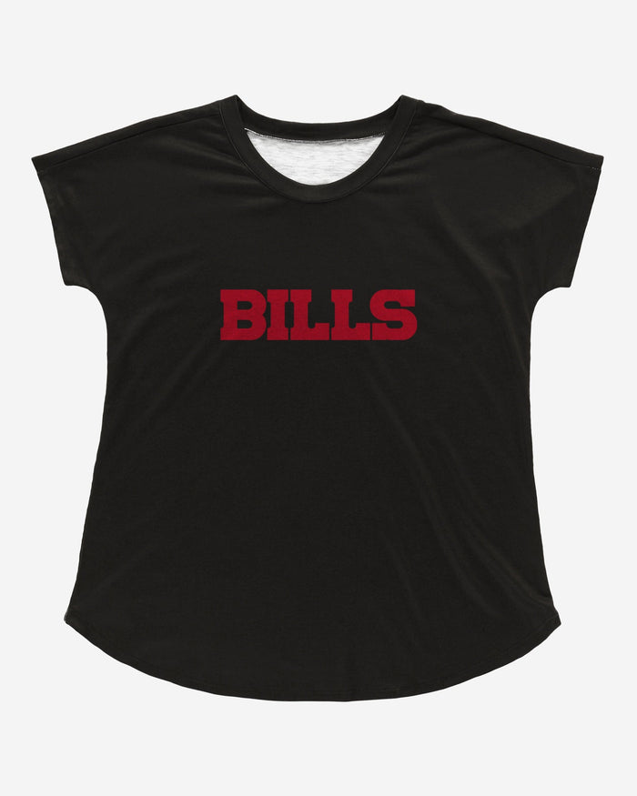 Buffalo Bills Womens Wordmark Black Tunic Top FOCO - FOCO.com