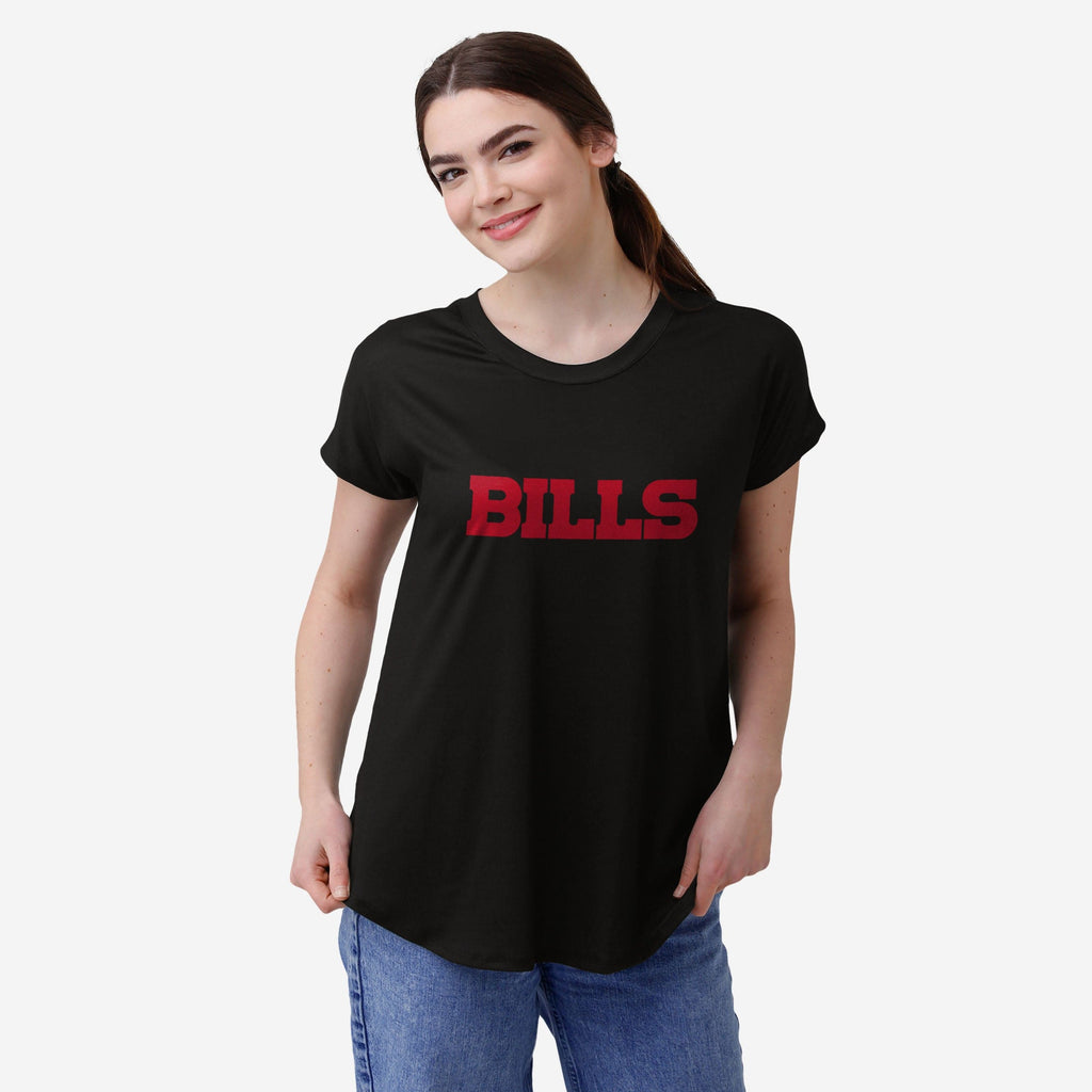 Buffalo Bills Womens Wordmark Black Tunic Top FOCO S - FOCO.com