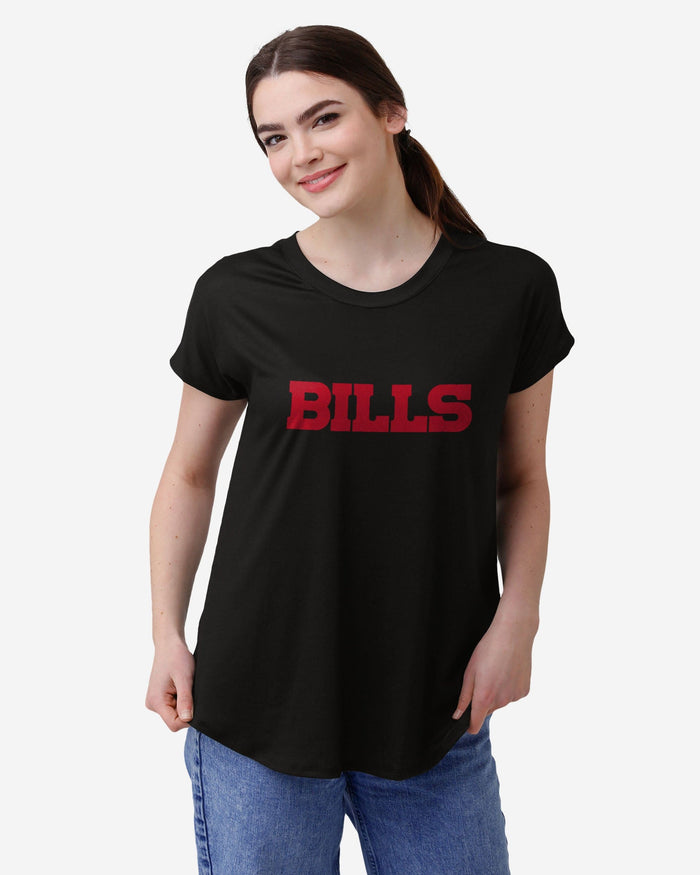 Buffalo Bills Womens Wordmark Black Tunic Top FOCO S - FOCO.com