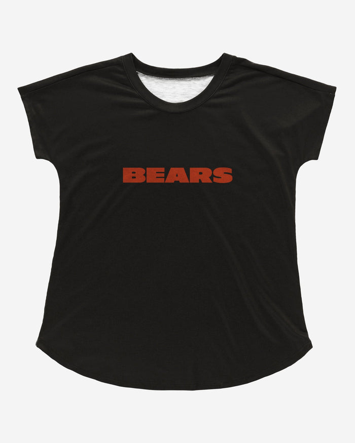 Chicago Bears Womens Wordmark Black Tunic Top FOCO - FOCO.com