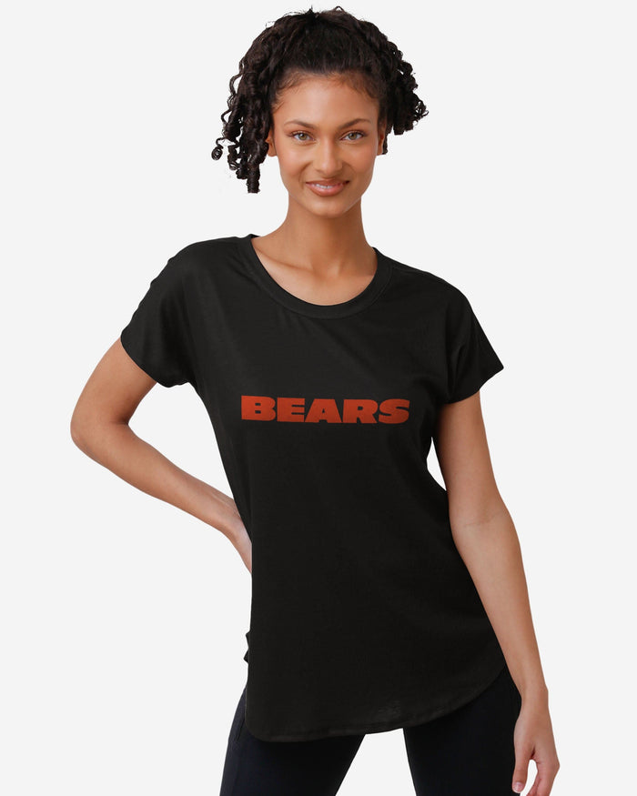 Chicago Bears Womens Wordmark Black Tunic Top FOCO S - FOCO.com