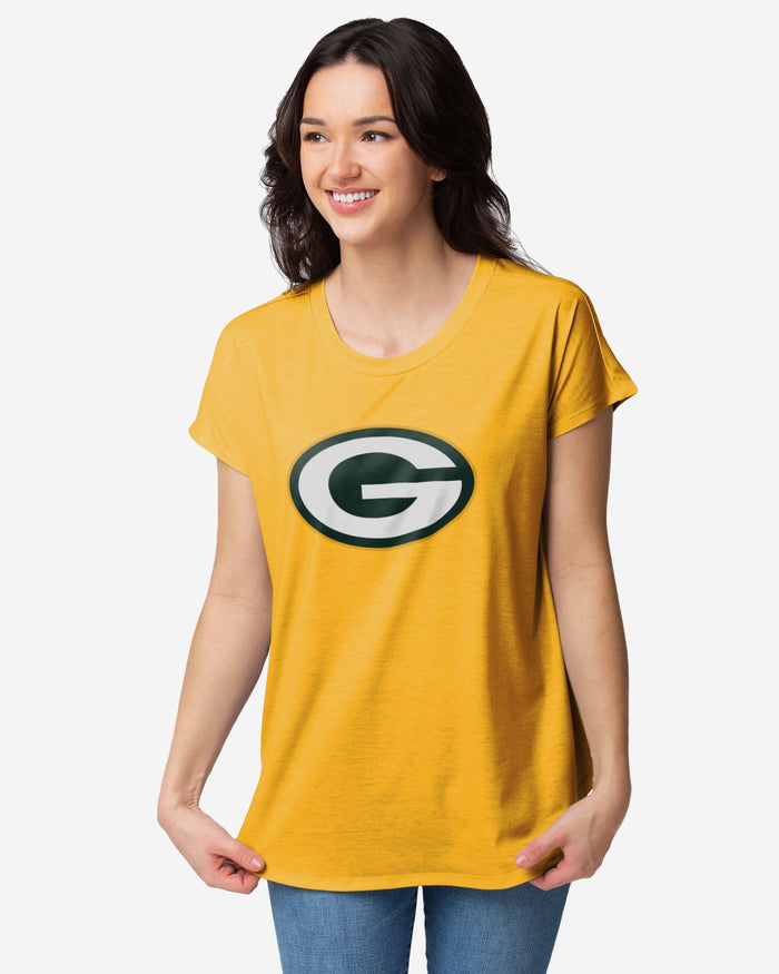 Green Bay Packers Womens Big Logo Tunic Top FOCO S - FOCO.com