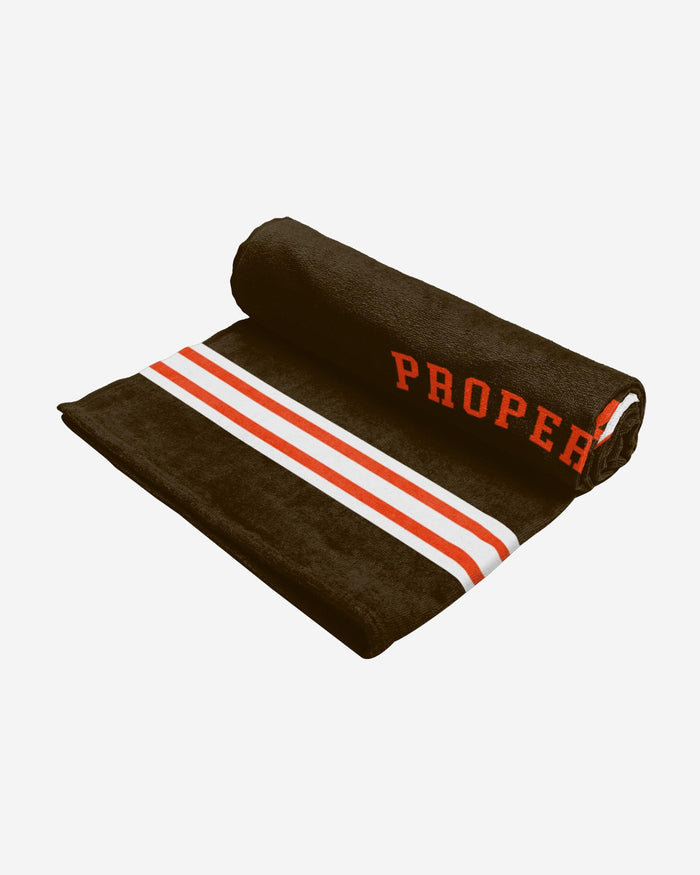 Cleveland Browns Property Of Beach Towel FOCO - FOCO.com