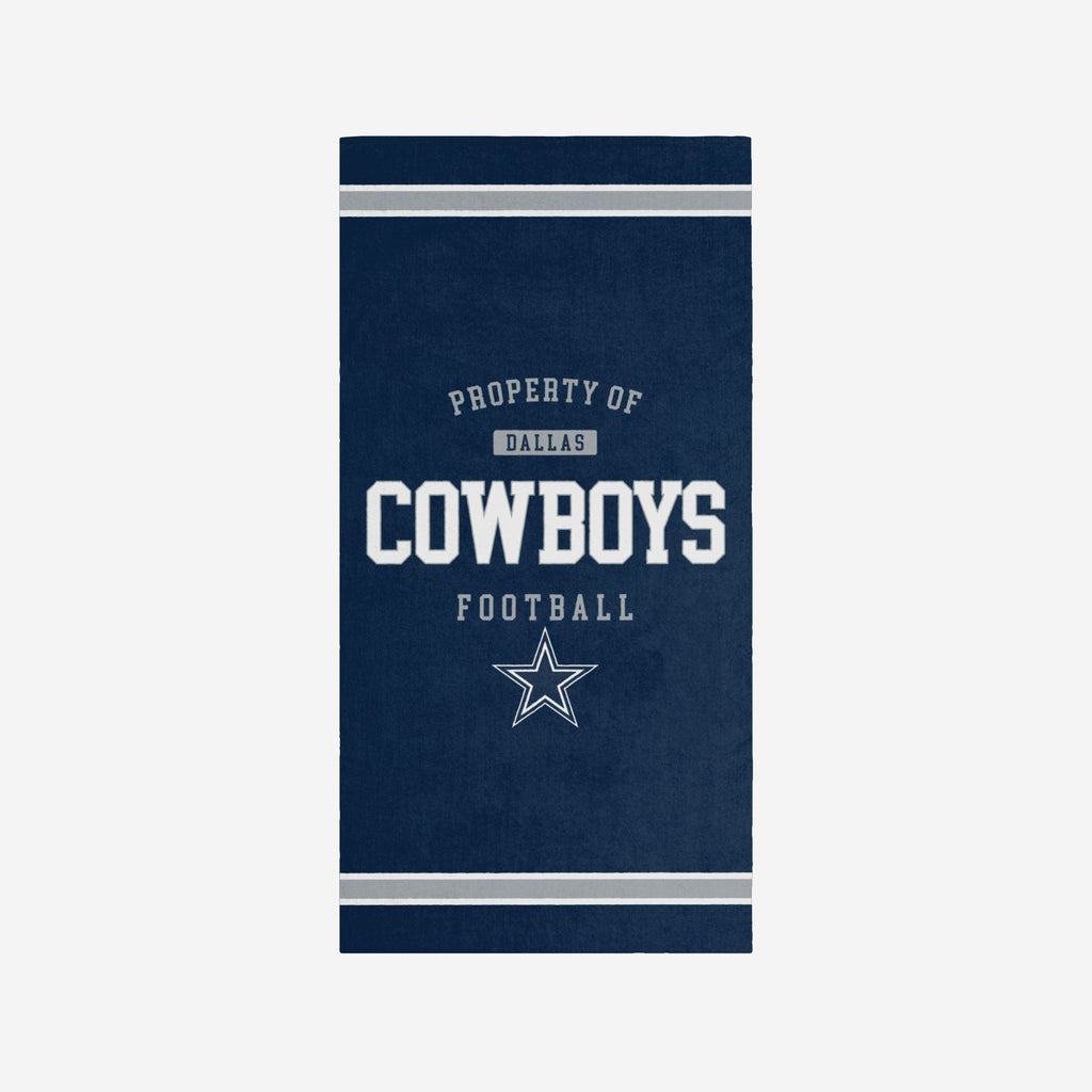 Dallas Cowboys Property Of Beach Towel FOCO - FOCO.com