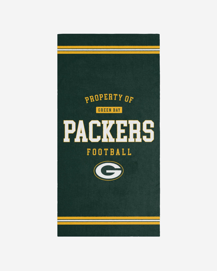 Green Bay Packers Property Of Beach Towel FOCO - FOCO.com