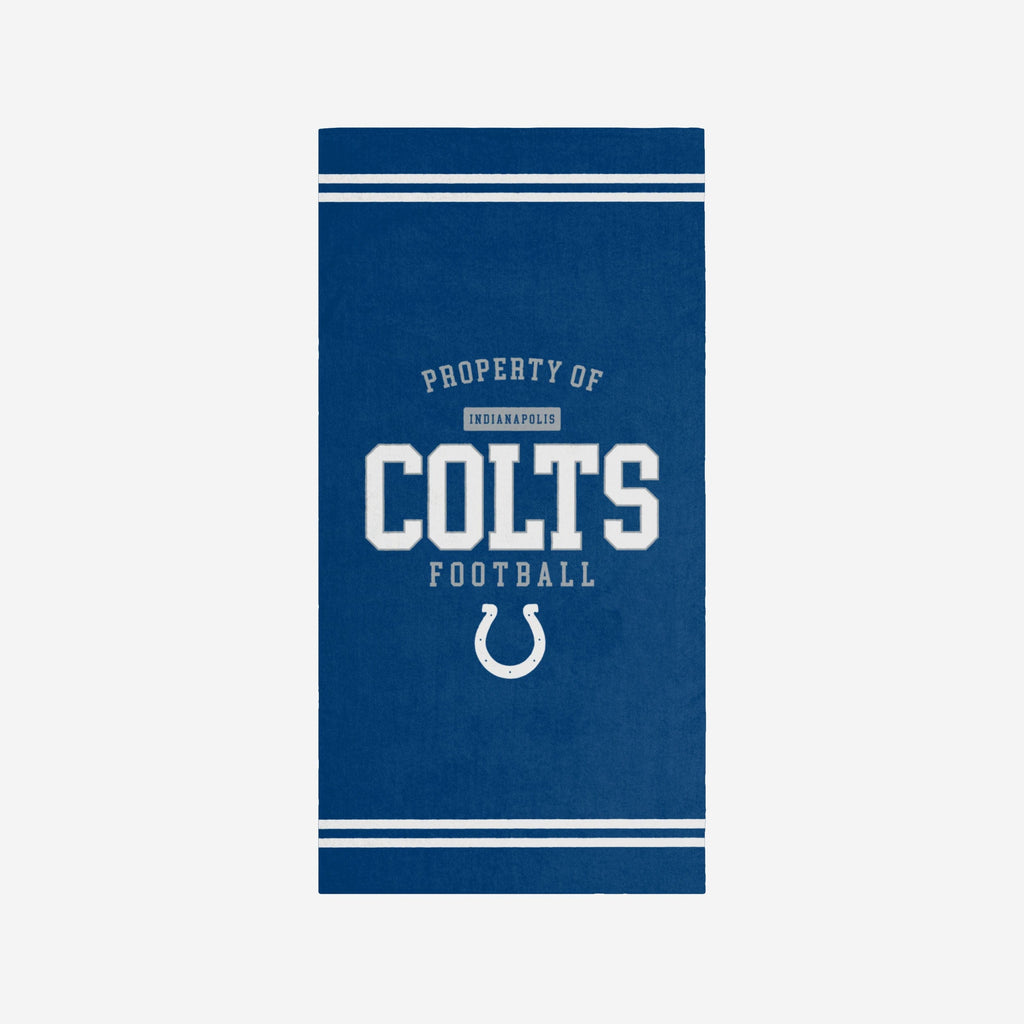 Indianapolis Colts Property Of Beach Towel FOCO - FOCO.com