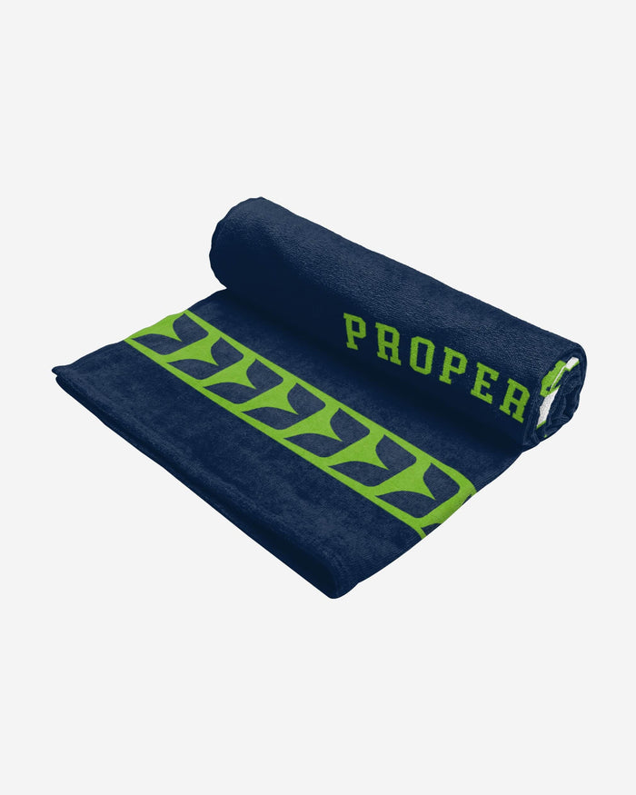 Seattle Seahawks Property Of Beach Towel FOCO - FOCO.com