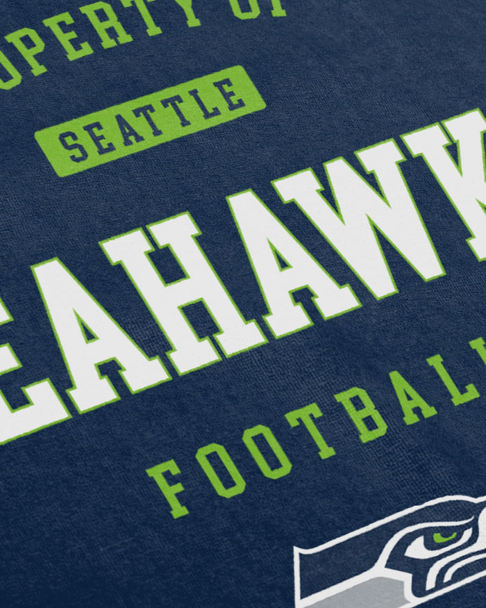 Seattle Seahawks Property Of Beach Towel FOCO - FOCO.com