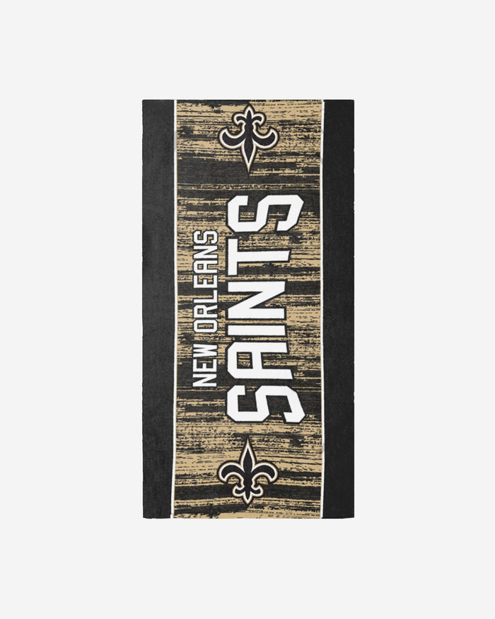 New Orleans Saints Big Logo Beach Towel FOCO - FOCO.com